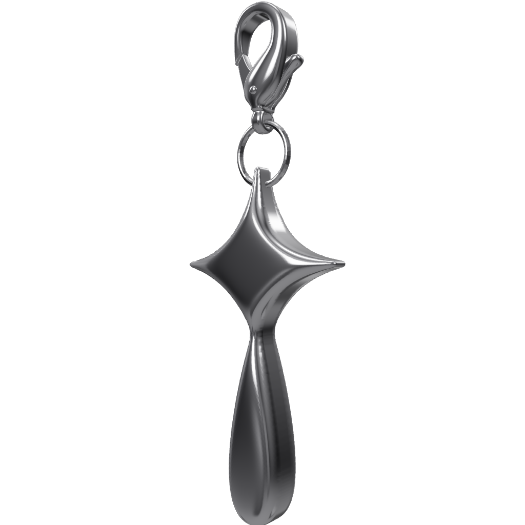 STARDROP HAT CHARM SILVER