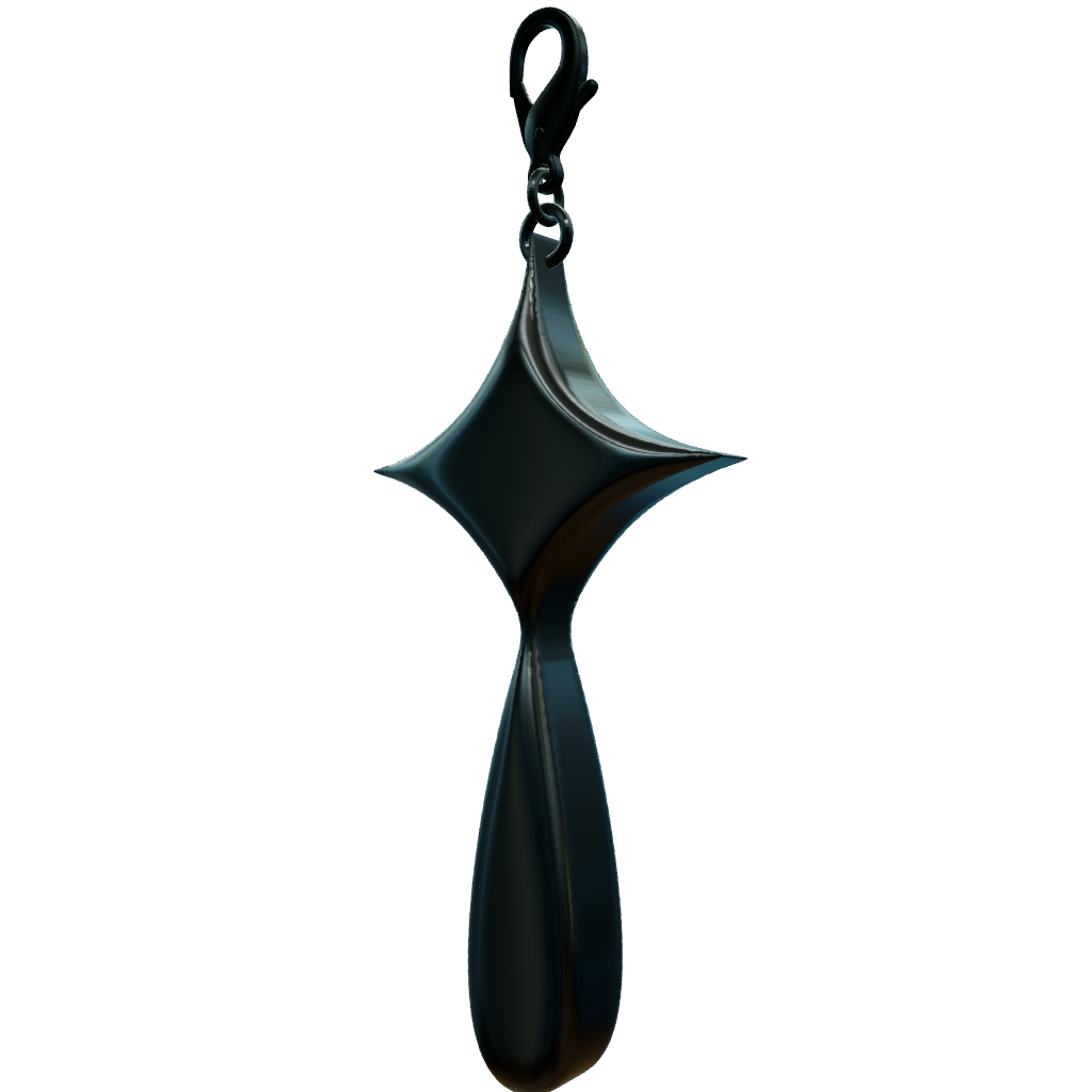 STARDROP HAT CHARM BLACK