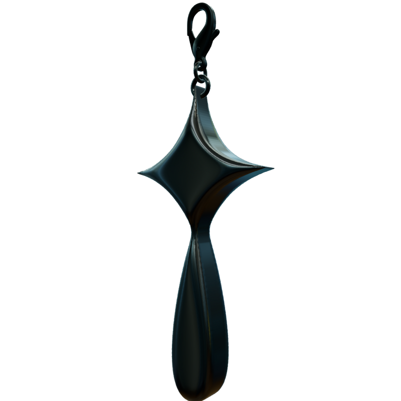 STARDROP HAT CHARM BLACK
