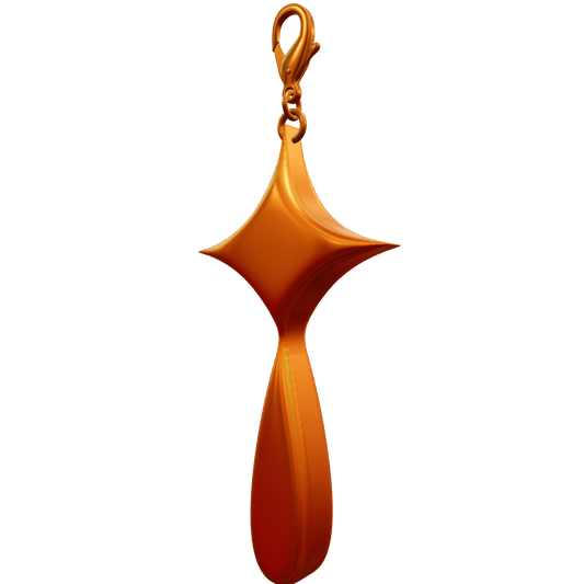STARDROP HAT CHARM ORANGE