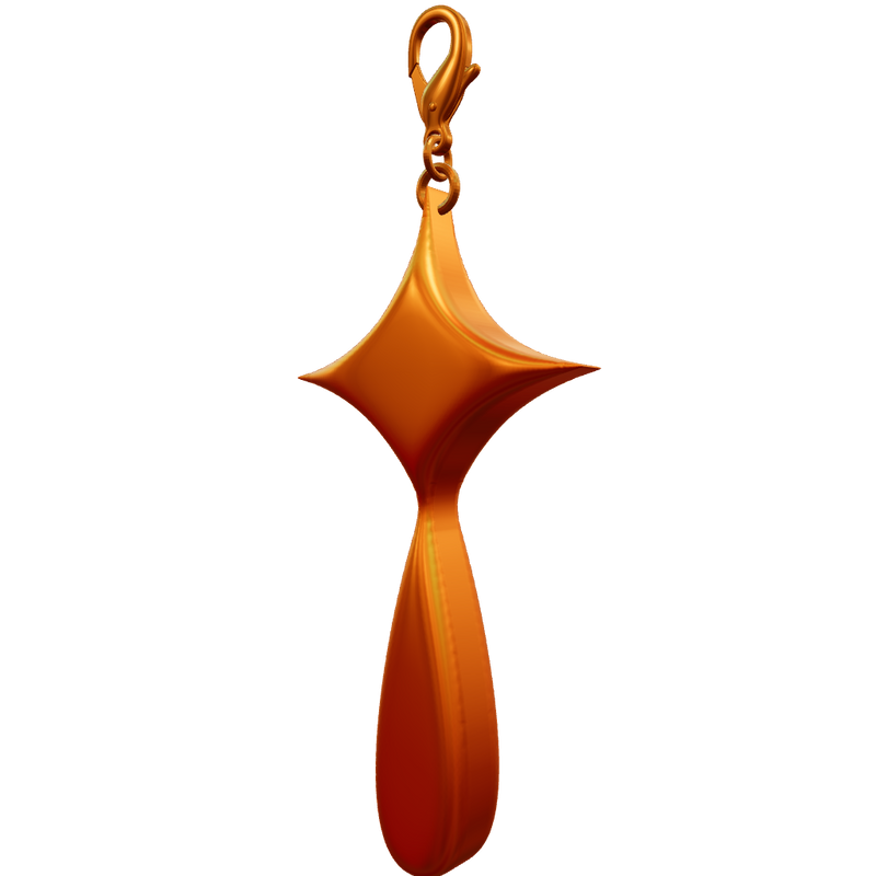 STARDROP HAT CHARM ORANGE