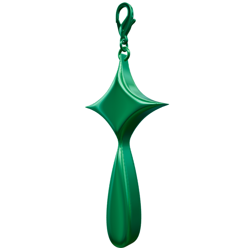 STARDROP HAT CHARM GREEN