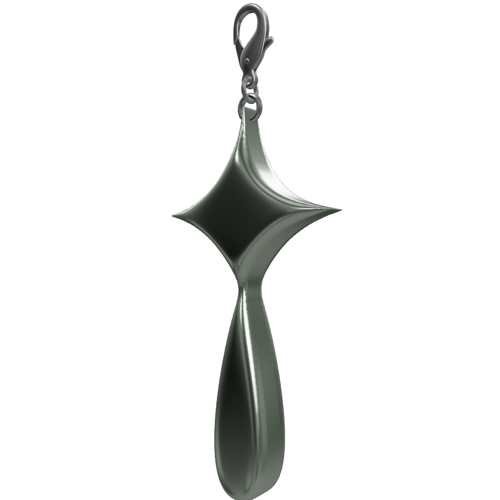 STARDROP HAT CHARM SILVER
